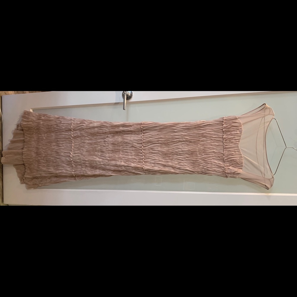 ABS pleated stretch gown